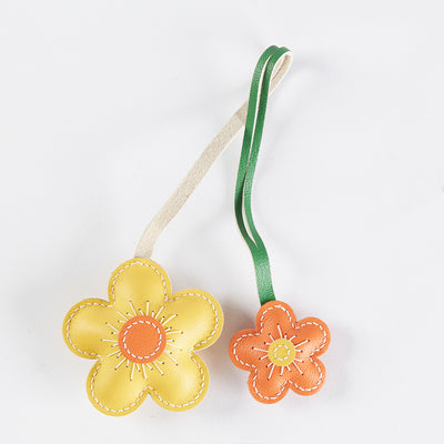 Llavero Colgante Flores Bicolor - Kit DIY Artesanal - Image 4