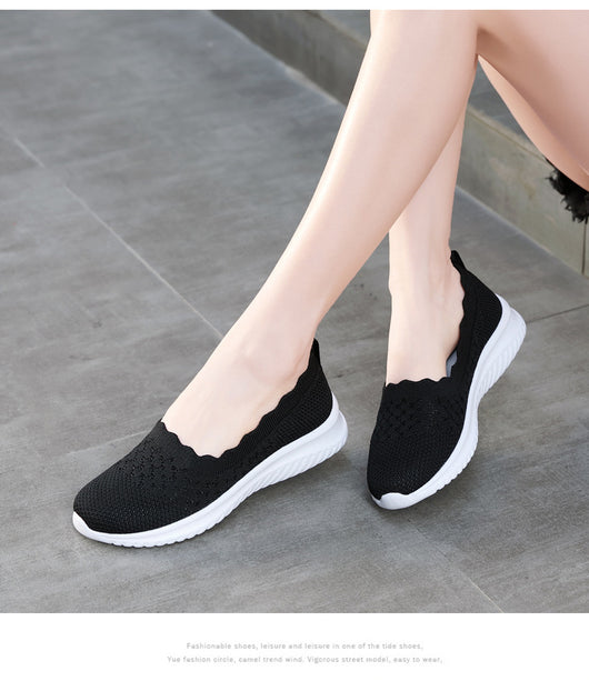 Zapatos Deportivos Tejidos Voladores Talla Grande para Mujer - Image 17