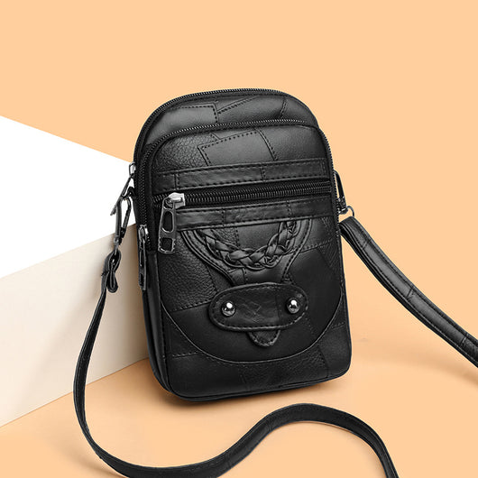 Bolsa para Celular de Cuero Suave Estilo Retro Fashionable - Image 3