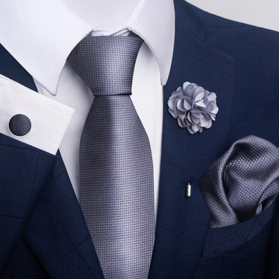 Combo Corbata, Traje y Pañuelo de Bolsillo para Hombre - Juego 8 - Image 46