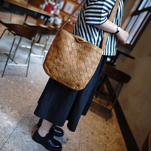 Bolso de Cuero Genuino Elegante Retro de Lujo - Image 2