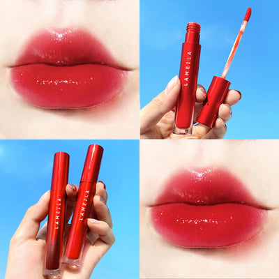 Lacquer Labial Espejo Terciopelo - Acabado Mate y Brillo Agua - Image 9