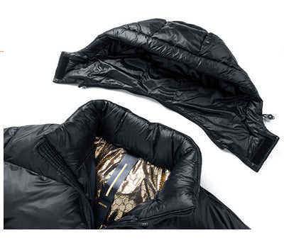 Chaqueta Corta Acolchada Brillante con Plumón de Pato - Image 16