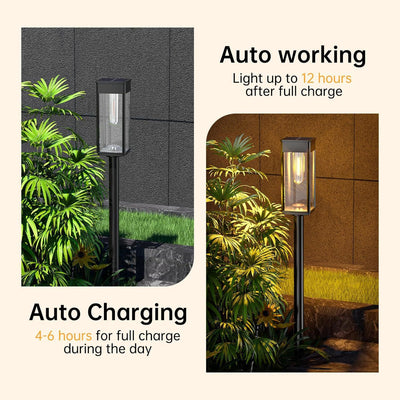 Lámpara Solar para Jardín con Filamento de Tungsteno - Image 12