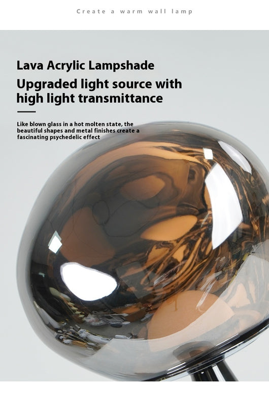 Lámpara de Mesita Lava Volcánica - Luz Ambiental para Dormitorio - Image 16