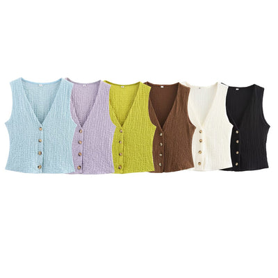 Conjunto Texturizado: Chaleco y Pantalón Recto - Image 32