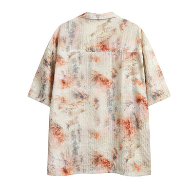 Camisa Teñida a Mano de Manga Corta Unisex - Image 18