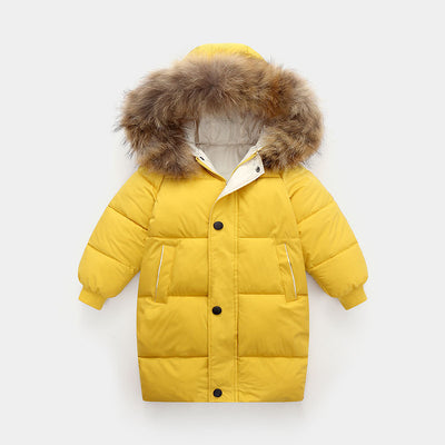 Abrigo Infantil Grueso con Cuello de Pelaje - Talla Mediana y Grande - Image 6