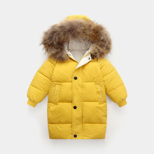 Abrigo Infantil Grueso con Cuello de Pelaje - Talla Mediana y Grande - Image 6