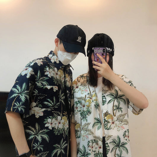 Camisa Hawaiana Vintage para Hombre - Diseño Clásico de Playa