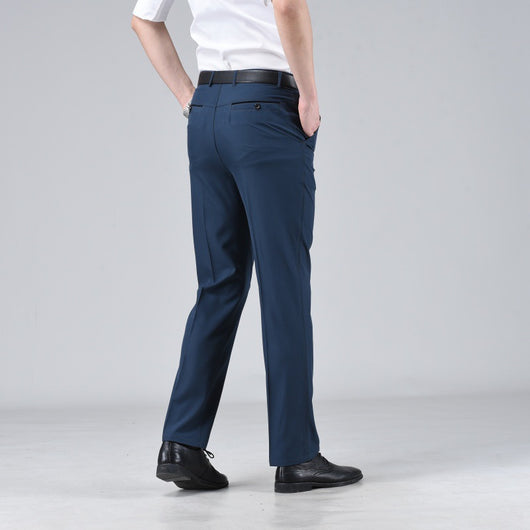 Pantalones Casuales Holgados de Pierna Recta en Colores Sólidos para Hombre - Image 5