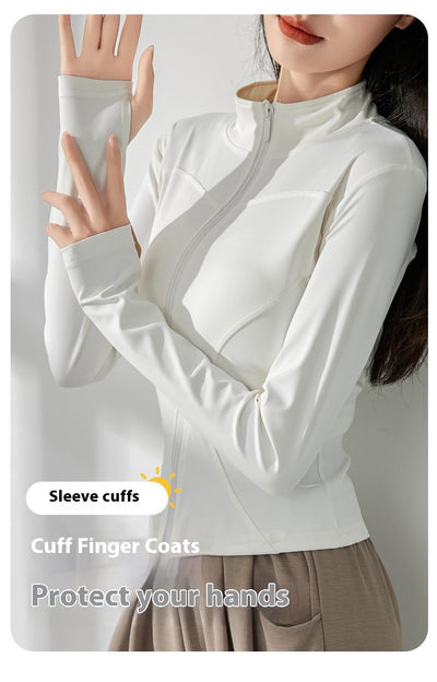 Chaqueta Deportiva para Yoga Mujer Manga Larga Protección Solar Ropa Outdoor - Image 19