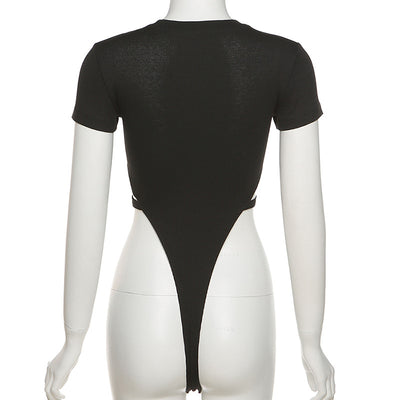 Body Estampado Cuello Redondo Sexy - Image 5