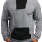 Suéter Pullover Casual con Combinación de Colores para Hombre