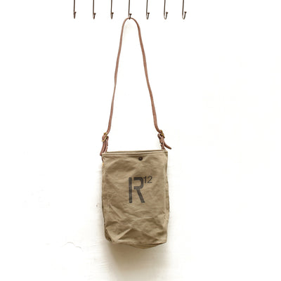 Bolso Diagonal Vintage Art Canvas con Cruces Lavado - Image 3