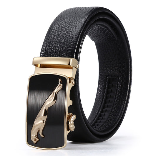 Cinturón de Cuero para Hombre con Hebilla Automática - Image 6