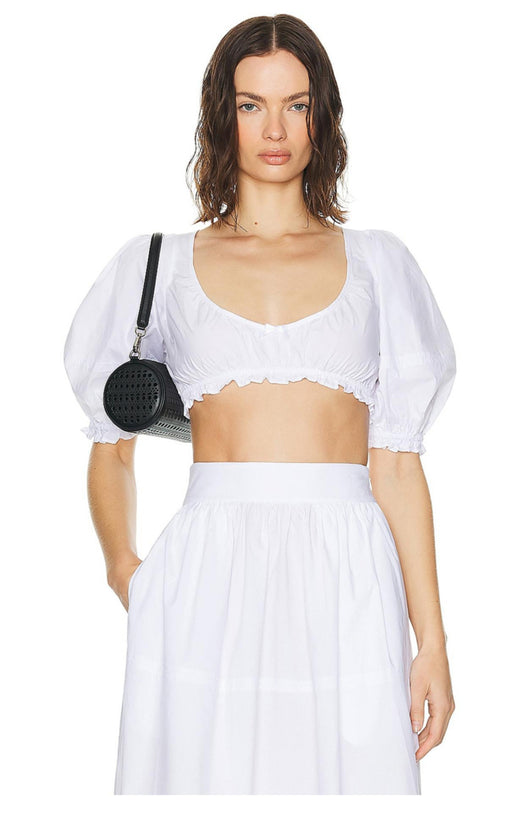Conjunto Crop Top con Mangas Abullonadas y Falda Cintura Alta - Image 18