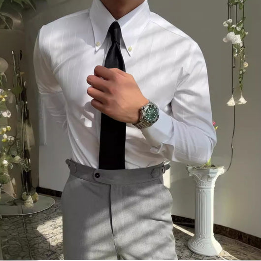 Camisa Elástica de Rayas Multiestación para Hombre - Image 2