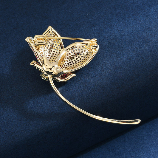 Broche de Traje Coreano Multicolor con Circonita - Alfiler Elegante para Blazer - Image 7