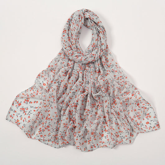 Pañuelo Ligero de Gasa Estampado Floral para Primavera y Verano - Image 22