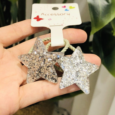 Lazo para Cabello de Niña con Brillantina de Estrella y Luna - Image 8