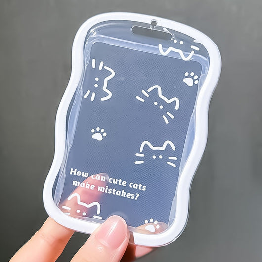 Funda Protectora para Carnet Estudiantil con Diseño Minimalista Gato - Image 8