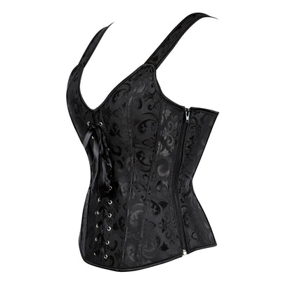 Faja Moldeadora Cuello Halter con Cierre y Patrón Jacquard - Image 5