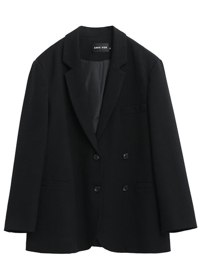 Blazer Blanco Oversize Doble Botonadura para Mujer - Largo Medio - Image 3
