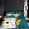 Juego de Cama Estampado Floral Completo de 4 Piezas