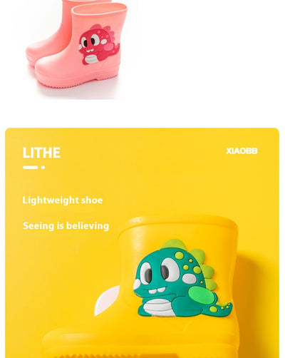 Botas de Lluvia Infantiles Impermeables con Diseño de Dibujos Animados - Image 14
