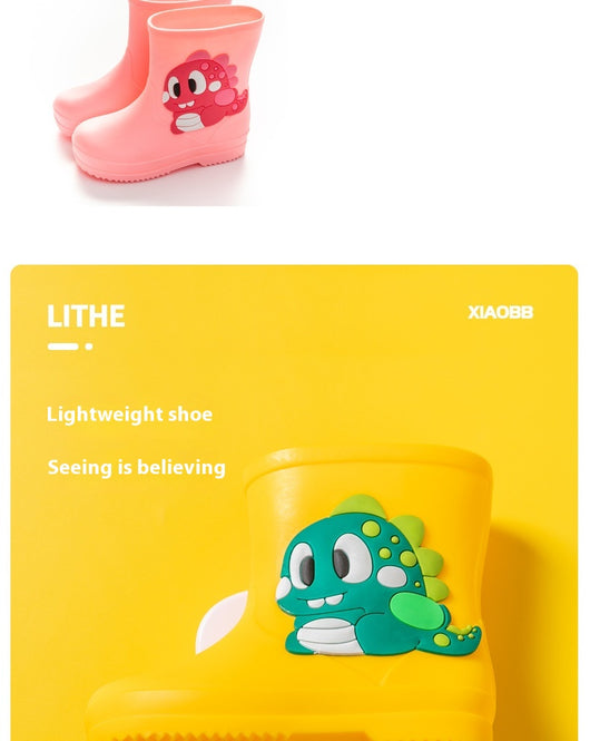 Botas de Lluvia Infantiles Impermeables con Diseño de Dibujos Animados - Image 14