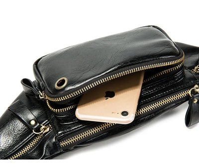 Bolsa Mensajera Retro para Hombre con Compartimento para Celular - Image 6