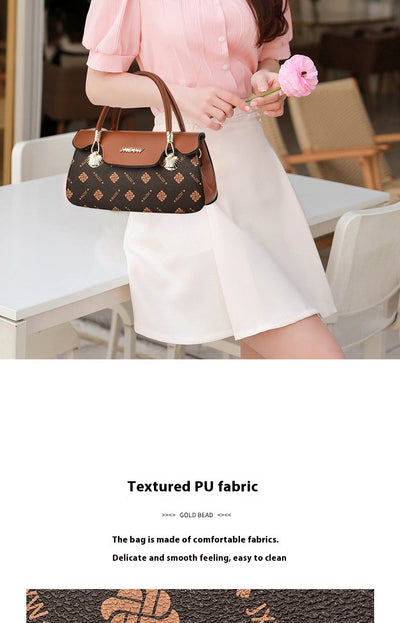 Bolso de Mano Vintage con Estampado de Letras - Bolsa Casual Crossbody para Mujer - Image 16