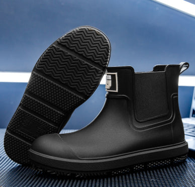 Botas Impermeables Cortas para Hombre - Calzado para Lluvia Otoño Invierno - Image 7