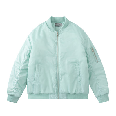 Chaqueta Acolchada Deportiva con Cuello Alto y Mangas Plisadas para Hombre