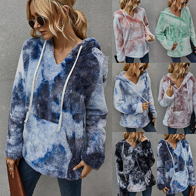 Suéter Hoodie Tie-Dye Grueso para Mujer - Colección Invierno - Image 5