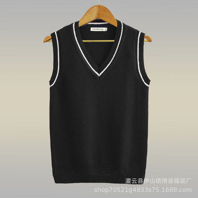 Chaleco de Lana Gruesa con Cuello en V para Hombre - Image 6