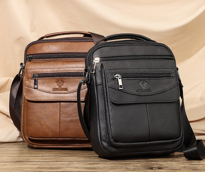 Mochila de Cuero Genuino para Hombre - Diseño Crossover Moderno - Image 35
