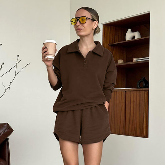 Conjunto Deportivo Polo y Shorts para Otoño e Invierno - Image 2