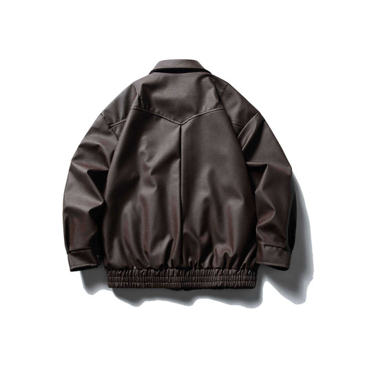 Chaqueta de Cuero para Motociclista - Estilo Clásico Masculino - Image 10