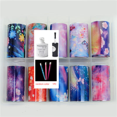 Set de 12 Láminas Decorativas para Uñas - Transferencias Nail Art - Image 33