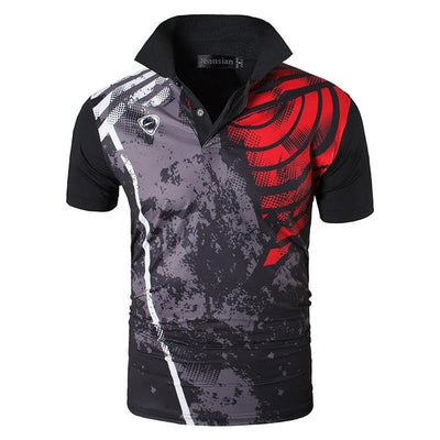 Polo Deportivo Manga Corta Rojo para Golf y Tenis - Image 42