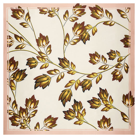 Pañuelo Grande Cuadrado con Diseño Floral Minimalista - Image 10