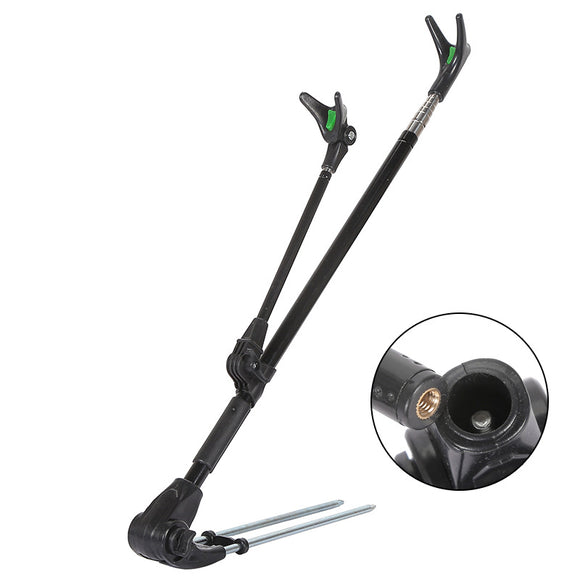 Soporte Giratorio para Caña de Pescar en Acero Inoxidable Texturizado Negro Diamante