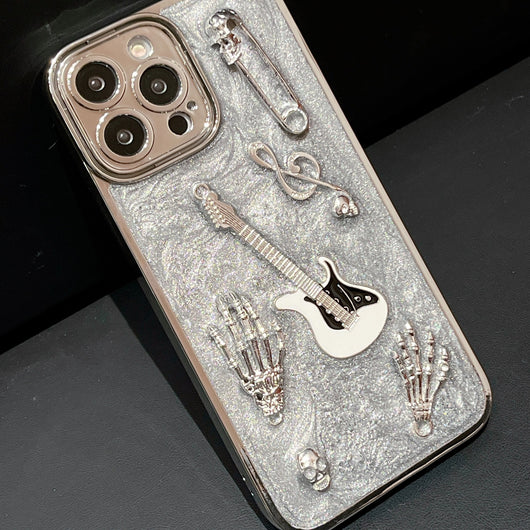 Funda Protectora para Celular Gris Cemento con Acabado Electrochapado - Image 14