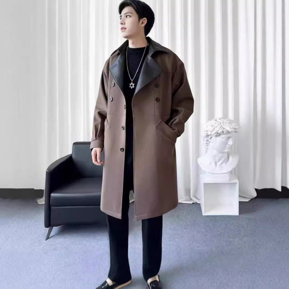 Abrigo de Lana para Hombre Estilo Coreano
