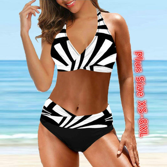 Bikini de Playa con Corte Lateral para Vacaciones