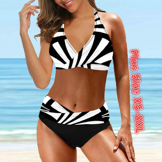 Bikini de Playa con Corte Lateral para Vacaciones