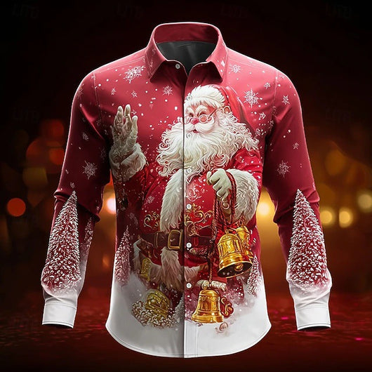 Camisa Casual de Manga Larga con Solapa para Hombre - Image 12