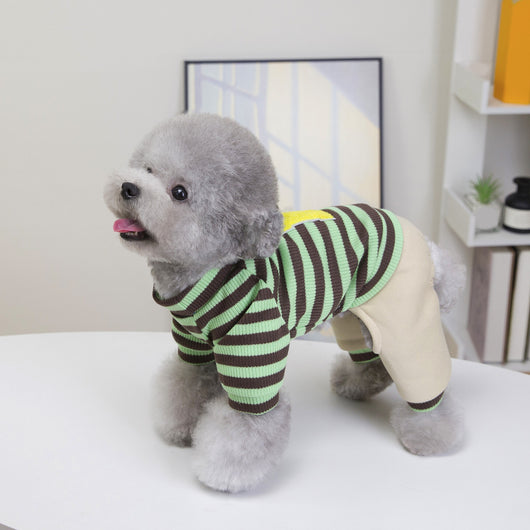 Sudadera Casual para Perro con Diseño de Rayas - Conjunto Completo - Image 7